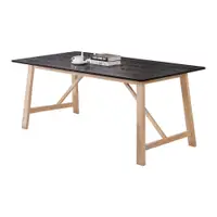 在飛比找蝦皮商城優惠-obis 桌子 餐桌 長桌 烏托邦實木6尺餐桌