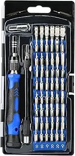 Precision Screwdriver Set, 60 in 1 with 56 Bits Magnetic Screwdriver Kit, Stainless Steel Professional Repair Tools Kit for Phone, Laptop, PC, Camera, Game Console, Glasses, and More (Blue1)