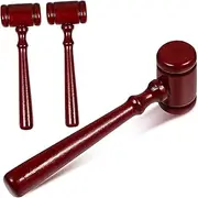 KAILIKETIY 3Pcs Mini Wooden Judge Gavel Safe Polished Hammers for Role Play for Little Judges Boys Home Decor Educational for Imaginative Play