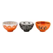 TAG - Halloween Bowls Set of 3 (Jack O Lanterns, Spiders & Webs, BOO) - G14463