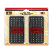 LED Autolamps Stop Tail Indicator Reflector Light 50 LED Lamp 12V Twin Blister
