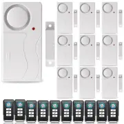 10PCS Wireless Window Door Burglar Magnetic Sensor Remote Control Entry Security