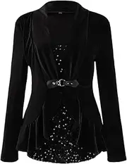 [Generic] Running Tee Shirts Women Patchwork Two Piece Long Sleeved Top Plain T Shirts Pack for Women
