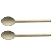 2x Avanti 30cm Beechwood Spoon Home/Kitchen Stirring/Cooking Utensil Giant NRTL