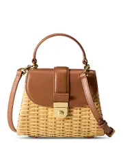 Veronica Beard Small Wicker Avenue Bag