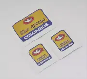 Columbus RECORD frame and fork decal sticker replacement bianchi colnago gios