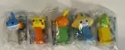 Pez - Japanese Pokemon 1 Mini Pez Dispensers Set of 5 2004 MIP with Cards