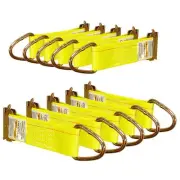 10 Pack E-Track 2" x 6" Rope Tie-Offs E Track Tie Down Anchors Tie Off Strap ...