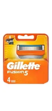 Gillette Fusion5 Men's Razor Blade Refills, 4 Cartridges