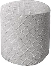 Ottoman Slipcovers Round Small/Medium/XX-Large/Large, Stretch Velvet Ottoman Cover 40/30/36/25/18/42/20, Storage Footstool Cover Slipcovers, Stool Pouf Furniture Protector Slipcover(#40,W10 xH12)