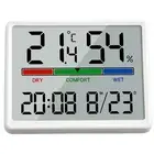 Digital Wall Clock Temperature Clock For Home For Refrigerator Hanging Holes