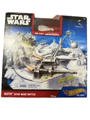 Hot Wheels Star Wars Die Cast Hoth Echo Base Battle . Luke Skywalker Snowspeeder