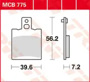 TRW Lucas Brake pad MCB775