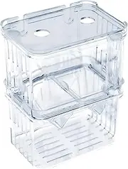 AIMALL Guppy Breeding Box for Aquariums, Transparent Acrylic Fish Tank Hatchery & Isolation Chamber, Secure Attachment, Space-Efficient Design for Healthy Fry Development