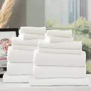 Renee Taylor Cobblestone 650 GSM Cotton Ribbed Towel Packs White