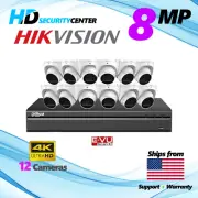 Dahua N468L124A 4K 8MP Network Security System 12 IP Cameras 1 NVR KIT