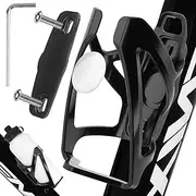 AOOSA AirTag Bike Water Bottle Cage with Hidden Apple AirTag Holder Compartment, Waterproof AirTag Bike Mount Hidden GPS Tracker Anti-Theft, Universal Bicycle Drink Cup Holder for Road MTB Bike