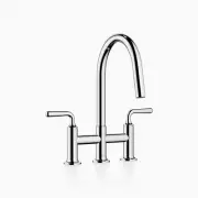 Dornbracht VAIA Three-hole bridge mixer Pull-down with spray 19870809-00 Chrome