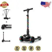 Jupiter Mini Light-Up 3-Wheel Scooter with Adjustable Height - Ideal for Kids