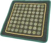 HAWILLOSCH 1PC Natural Jade Cushion Ergonomic Energy Stone Seat Pad Breathable Durable for Home Office Car Use Comfort for Seniors No Odor Practical Cushion for Relaxation