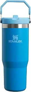 [STANLEY] IceFlow Flip Straw Water Bottle with Straw 0.89L - Keeps Cold for 12+ Hours - Leakproof - Stainless Steel Water Bottle - BPA-Free Travel Mug - Easy to Carry - Dishwasher Safe