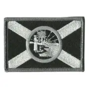 VELCRO® BRAND Fastener Morale HOOK PATCH State of Florida BLK WHT 3x2"