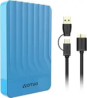 YOTUO Portable External Hard Drive Storage Expansion Mobile HDD USB 3.0 for PC, Mac, Desktop, Laptop, PS4, PS5, Xbox One X/S, Xbox 360, Xbox Series X/S, Office & Game (Blue, 500GB)