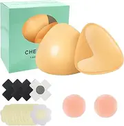 [DVEDO] Reusable Double Sided Sticky Push Up Bra Pads, Inserts Adhesive Pads Sports Enhancers Pads Adhesive Bra with Padding - Sticky Bra for Bikini Swimsuit Dresses