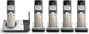 Phone Cordless At&t Answering Machine 5 Handset System Dect 6.0 Call Blocking