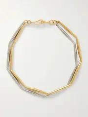 [TOHUM] TOHUM - Lumia Helia Gold- And Silver-plated Necklace - One size One size Gold