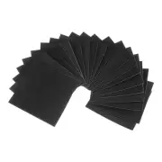 20pcs Adhesive Foam Padding Sheets 1/16" x 4" Square Adhesive Foam Padding Black