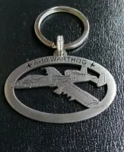 Keyring / keychain aircraft A-10 Warthog
