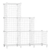 AWTATOS Cube Storage, Wire Grids Storage Shelves, 6 Cube Closet Clothes