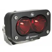 Baja Designs | Work Lights | LED Work Light Red Lens Spot Pattern S2 Sport Baja