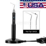 USA Sistema de obturación de gutapercha dental Endo pluma calentada+2*puntas