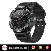 2023 NEW Series IP68 Waterproof Men Smart Watch Sports Outdoor Sport Smartwatch Men Spo2/HR/BP Fitness Tracker Smart Clock Color Black