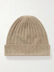 [TOTEME] TOTEME - Ribbed Cashmere Beanie - Camel - One size One size Brown