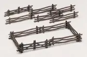 Bachmann-Plasticville U.S.A.(R) Classic Kits -- Rustic Fence pkg(12) - O