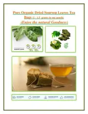Pure Soursop Leaves tea Bags (Graviola Guanabana- Annona muricata) 25-200 bags