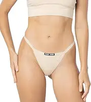 Womens Micro G String Cotton Nude Thong- Frank and Beans Underwear