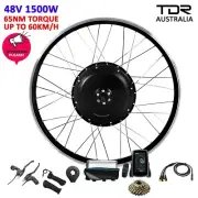 48V 1500W 700c 29" 28" Rear Wheel Hub Motor Conversion Electric Bike Bicycle Kit