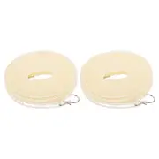2Pcs 16.4ft Nylon Windproof Non-Slip Portable Clothesline Washing Line, Beige