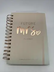 Future Mrs Wedding Planner & Organizer Notebook Spiral Bound Pink Hard Cover