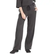 Josie Natori Women's Chi French Yoga Gym Sweatpants Black Terry Pants Small