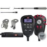 GME TX3350 UHF LCD SPEAKER MICROPHONE 80CH RADIO+GME AE4018K3 ANTENNA ULTIMATE