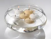 10 Pack of 4cm White Floating Candles - wedding party home event decoration