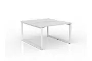 OL Anvil 2-User Double Sided Workspace White Top with White Frame