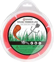 Savior String Trimmer Line 1.6mm x 200m Universal Strimmer Wire 1.6mm Strimmer Line Round Nylon Grass Strimmer Cord for Park Garden Field Lawn, 1.6mm(.065") x 200m Round