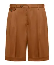 pleated tailored shorts IT52 Brown