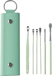 Ear Spoon Set Of 6 - Ear Wax Removal Tool | Ear Wax Removal Kit | Earwax Cleaner Tool | Ear Wax Removal Tool Stainless Steel Ear Cleaner Curette With Storage Box For Adults Men And Women